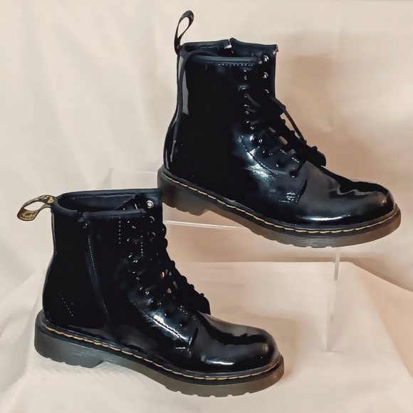 Dr. Martens AIRWALK Patten Leather High Tops: sz. 3 - Picture 2 of 5